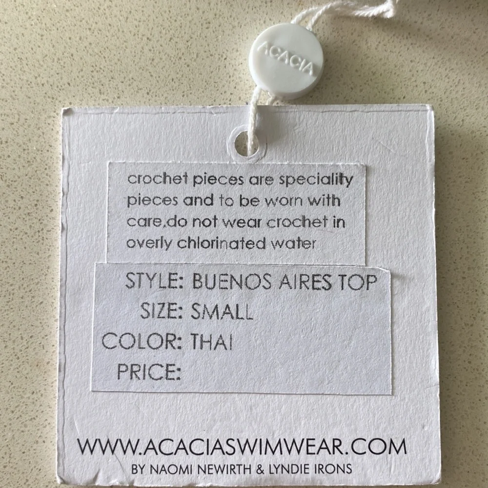 NWT Acacia Swimwear Buenos Aires Bandeau Thai Bikini Top - Picture 6 of 6